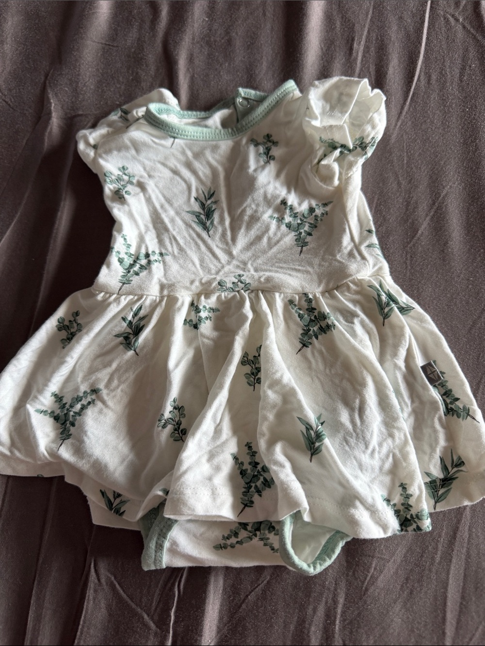 Kyte Baby eucalyptus bodysuit dress